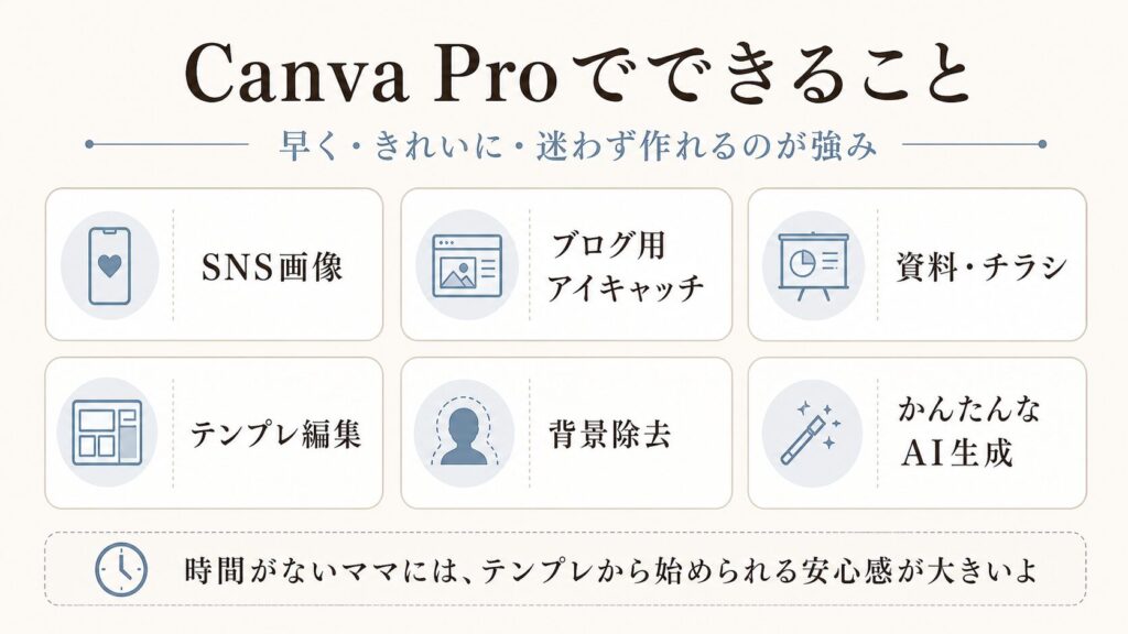 Canva Proでできること 図解
