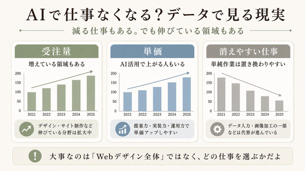 AIで仕事なくなるかデータで見る現実 図解